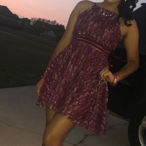 Dillard’s burgundy homecoming/cocktail party dress